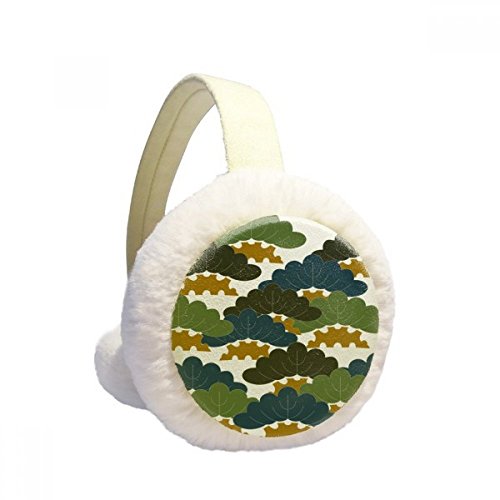 Orejeras de invierno de felpa como regalo unisex de diseño abstracto