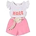 2PCS Set Toddler Kids Baby Girls Outfits Clothes T-Shirt Vest Tops+Shorts Pants(2-6 T)