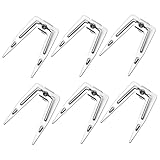 AKOOSY 6 set Forchette in Inossidabile per Arrosto Rotante Accessori per Spiedo e Friggitrice ad Aria Forchettone per Carne e Strumento per Barbecue e Camping