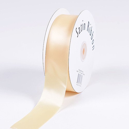 BBCrafts 1-1/2 inch x 50 Yards Satin Ribbon Single Face Decoration Wedding Party (Ivory)