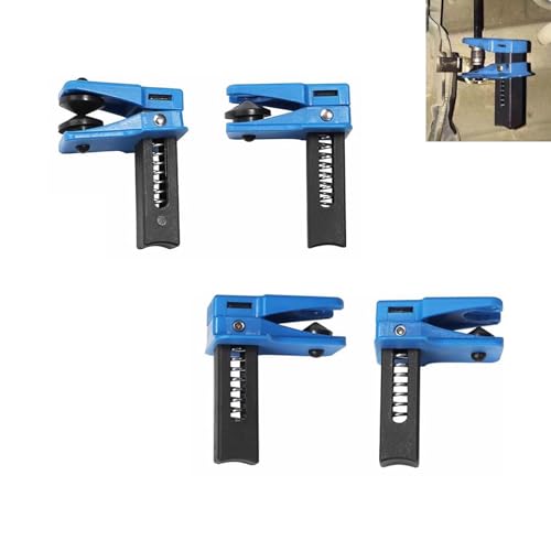 Polcatay 4 PCS Brake Line Clamp, Brake Oil Line A/C Line Plug Service Tool, Vertical Leak-free Brake Nozzle Stop Clip, for Most Cars Trucks Portable Accessories (Blue)