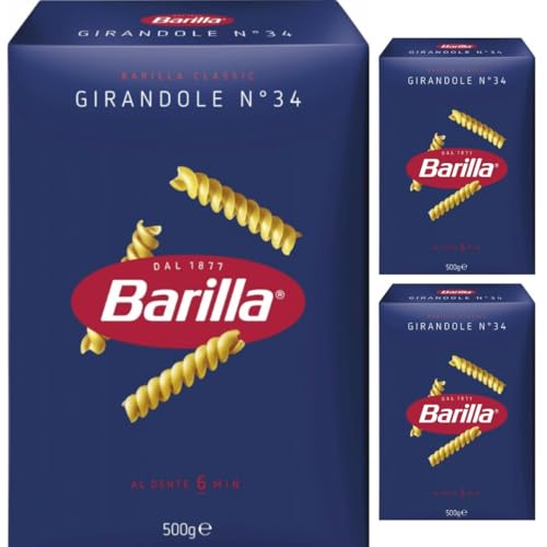 Mit Pufai Grocery, Barilla Pasta Nudeln Girandole No 34 500 gramm x 3 Stück