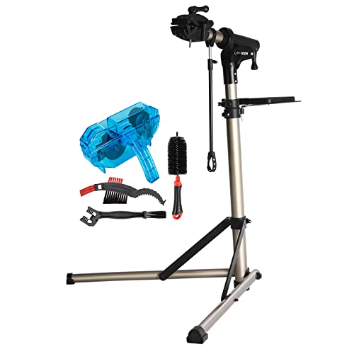 CXWXC Bike Repair Stand -Shop Home Bicycle Mechanic Maintenance Rack- Bike Workstands for Mountain Bike and Road Bike (C:Champagne Blue) by CXWXC - Used condition - US$83.96