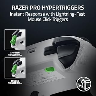 Razer Wolverine V3 Pro Wireless Gaming Controller: Licensed for Xbox Series X|S, Xbox One, Windows PC - 6 Remappable Buttons - Fast Triggers - Customizable Thumbsticks - Wired Tournament Mode - White