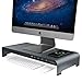 Produktbild Vaydeer USB 3.0 Monitorständer mit kabelloser Aufladung Aluminium Monitor Stand Riser Unterstützt Datenübertragung, Metall Monitor Ständer Unterstützt bis zu 32 Zoll für Computer, Laptop - Grau