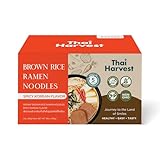 Thai Harvest Instant Brown Rice Ramen – Baked, Not Fried, | Spicy Korean Flavor | Healthy 6-Pack Noodles | Non-GMO, 0% Cholesterol