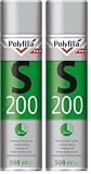 Alabastine Polyfilla Pro S200 Fondo Antimacchia Spray, Essicazione Rapida in 20 min, contro macchie di fumo, umidità, pennarelli, 500 ml (Confezione da 2)