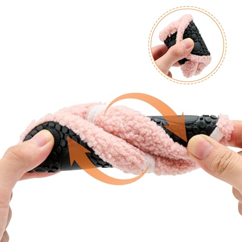 Image of ANLUKE Kids Toddler Slippers Boys Girls Indoor House Shoes Non-Slip Slippers Socks Outdoor Warm Walking Shoes