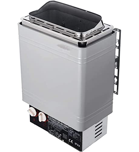 CASEGO Mini Type Spa Sauna Chauffage Poêle Sauna Chauffage 2-4.5KW Bain de Vapeur sèche Poêle pour Famille et Petit Club Contrôle Interne Poêle de Sauna (2KW)