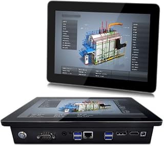 ThinKol 10.1" Industrial Panel PC, Embedded Panel PC with 16:10 Capacitive Touch Screen with Windows 10 Pro, 4xUSB3.0, 1xHDMI, 2xRS232, 1xDP, 1xLAN (4415U 8G-DDR4 RAM 128G SSD)