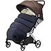 Coprigambe Passeggino Universale,Sacco Passeggino Invernale,Sacco Invernale Passeggino Universale,Addensare Invernale Sacco Termico Passeggino Universale,Impermeabile (Blu scuro) immagine