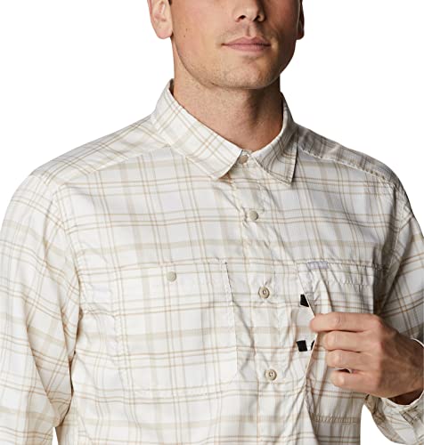 Image of Columbia Men Omni-Shade Silver Ridge Utility Lite Plaid Hiking and Trekking Long Sleeve Shirt