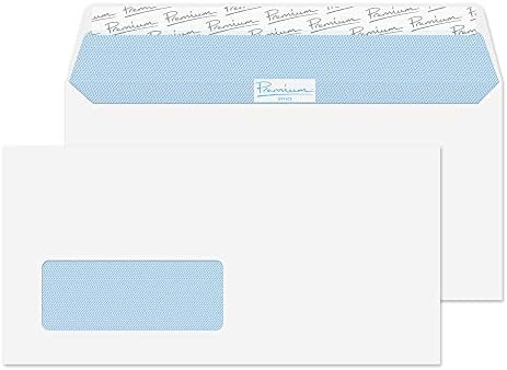 Blake Premium Office C5 162 x 229 mm 120 gsm Peel and Seal Window Wallet Envelopes (34214W) Ultra White Wove - Pack of 50