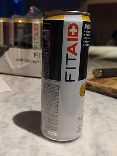 FITAID Post Workout Recovery Drink, BCAAs, Electrolytes, Paleo, Vegan & Gluten-Free, Citrus Medley, Caffeine Free, 12 Fl Oz (Pack of 24)