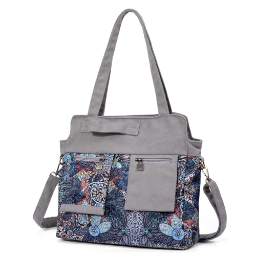 Black Butterfly boho series Large capacity canvas Personalized printing crossbody sling backpack， women tote handbags