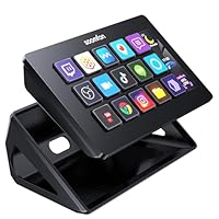 SOOMFON Stream Controller Deck mit 15 anpassbaren LCD Makrotasten, auslösen von Aktion in Apps & Software wie OBS, Twitch, Streamlabs, Discord, Mac & Windos, für Live-Streaming, Aktienhandel & Editing