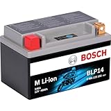 BOSCH BLP14 - Group 14-12V Lithium Battery - Powersport Li-ion Phosphate - 120A for Motorcycles, ATV/UTV, Snow Mobiles, Personal Watercrafts, Scooters and Jet Skis - 5.91″ x 3.43″ x 5.63″