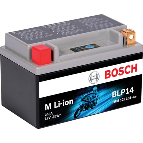 BOSCH BLP14 - Group 14-12V Lithium Battery - Powersport Li-ion Phosphate - 120A for Motorcycles, ATV/UTV, Snow Mobiles, Personal Watercrafts, Scooters and Jet Skis - 5.91″ x 3.43″ x 5.63″