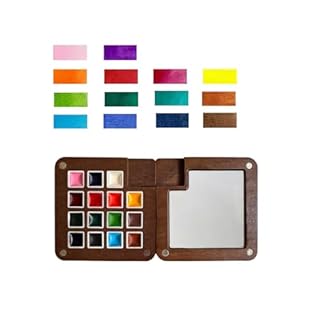 Mini Watercolor Paint Set,Portable mini Travel Watercolor kit, Pocket Watercolor Set with Paint,Art Supplies, for Artists, Amateur Hobbyists and Painting Lovers