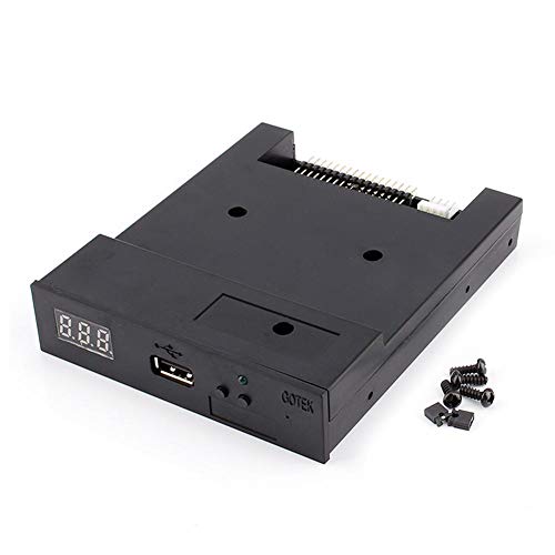 Emulador Floppy Drive USB para órgano electrónico, 3,5 pulgadas, 1,44 MB USB Floppy Disk Drive, para Keyboad Musical Institución electrónica   Negro