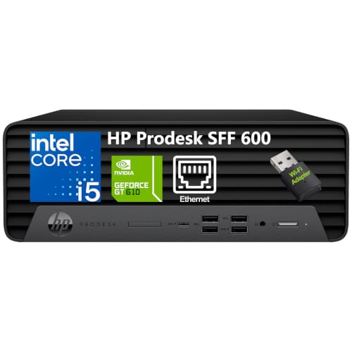 HP Prodesk SFF 600 �r�W�l�X�f�X�N�g�b�v�AIntel 6-Core i5�A16GB RAM�A512GB SSD | GeForce GT 610 2026�N�� WiFi�A�_�v�^�[ �f���A���f�B�X�v���C �L�[�{�[�h�t�� �R���p�N�g�I�t�B�X�R