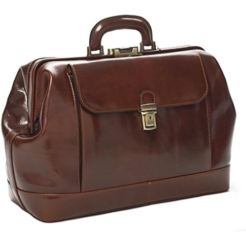 DD Firenze - Bolso de Doctor Estilo clásico (Marrone) Cover