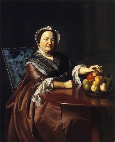 EAGBJTPTM Classic Art Picture Photo Canvas Image Mrs.Ezekiel Gondthwait by John Singleton Copley Famous Painting for Home Decor 60x90cm