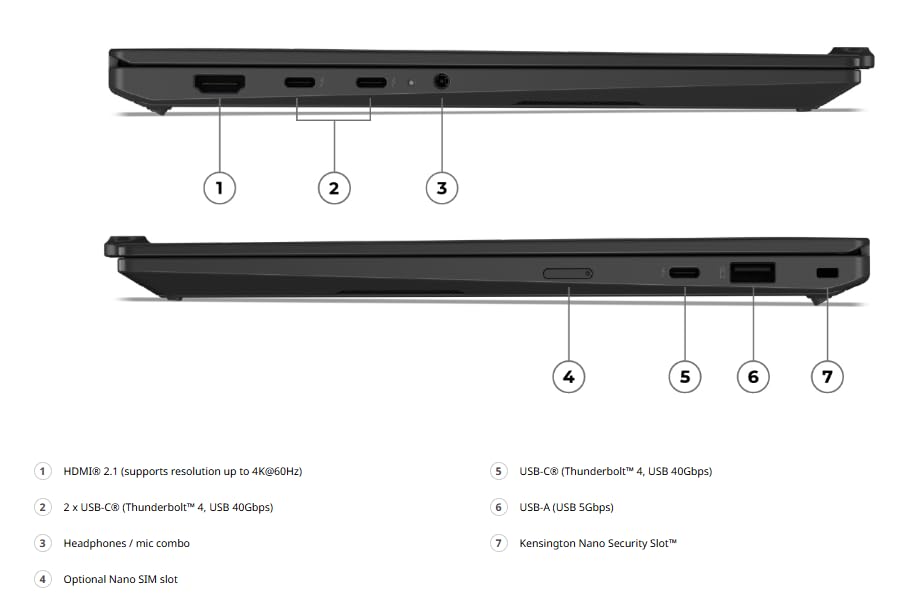 Image of 2026 NewLenovo ThinkPad X1 Carbon Gen 14 Aura Edition Laptop,14 inch WUXGA Touch 500 nits, Copilot+ PC AI-Driven Core Ultra 7 365 vPro, 32GB LPDDR5X RAM 4TB SSD, 5MP RGB+IR Camera Win11 Pro