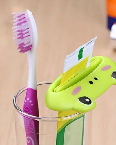 BPTRKOM 4 Stücke Clips Zahnpasta - Tubenausdrücker Kunststoff Tubenpresse Tubenaufroller Toothpaste Squeezer für Zahnpasta Senf Gesichtsreiniger