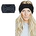 Produktbild Damen Winter-Stirnband, gestrickt, gehäkelt, gedreht, Kopfband, Mütze, Ohrenwärmer, 1 Stück, Schwarz, Einheitsgröße