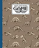  Dots And Boxes Game: Premium Fossil Dinosaurs Cover Dots And Boxes Game, A Classic Strategy Game - Large and Small Playing Squares, 120 Pages, size 8\