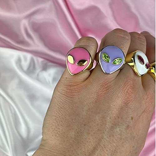 Anillo Alien B0B72155 de cumpleaños para niños con gema brillante de joyería 2