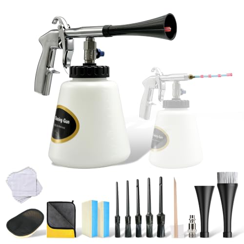DAPEI GEAR Car Cleaning Gun Vortex Air Blow Gun with 1L Bottle Kit