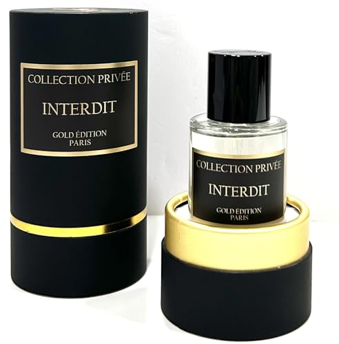 Perfume INTERDIT Collection Privée Nouvelle Edition (Gold Edition), idea de regalo, perfume de larga duración y unisex de 50 ml, fabricado en Francia (INTERDIT)