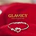 GLAVICY I'm Sorry Gifts For Her, Sorry Gift, Apology Bracelet Card, Forgive Me Jewelry, Sorry Partner Stainless Steel Heart Bracelets #2