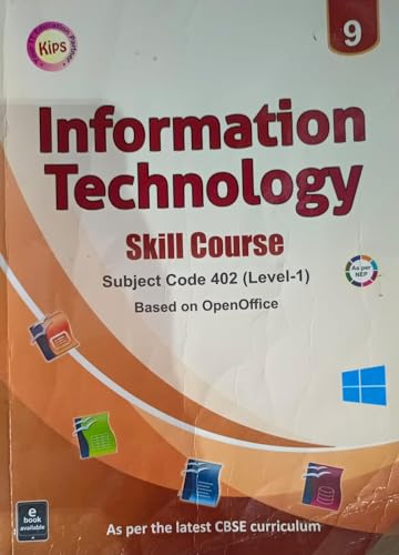 Image of Information Technology Skill Course Subject Code 402 Class 9 (Second Hand & Used Book) (S)