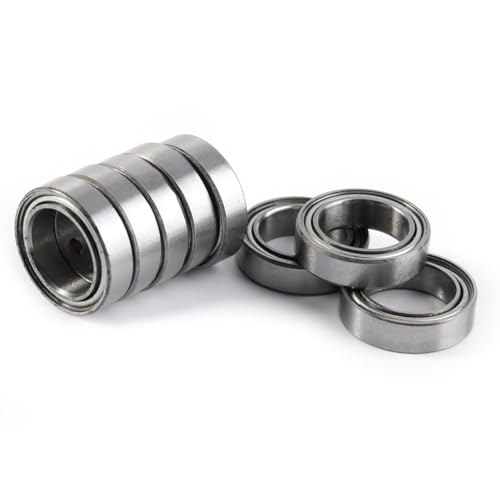 Skateboard Bearings, Rugged 10 * 15 * 4mm 6700ZZ Bearing, Double Shielded for Electric Motor Applications