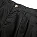 XDFVC Mens Casual Pleated Front Chino Shorts Linen Summer Beach Lightweight Dress Pant Fashion Loose Fit Shorts with Pockets Black