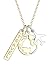 Produktbild Elli Halskette Elli Damen Halskette mit Globus Flugzeug Travel Anhänger Bi-Color in 925 Sterling Silber 45 cm lang
