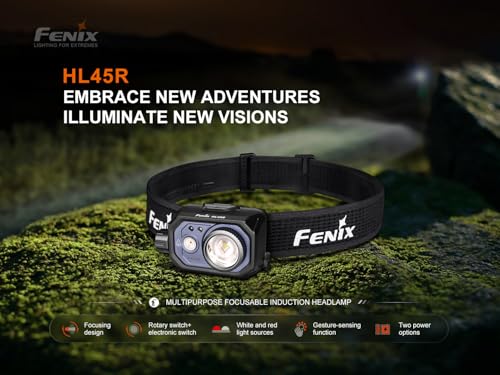 Linterna frontal LED Fenix HL45R para correr de noche con sensor de gestos 2