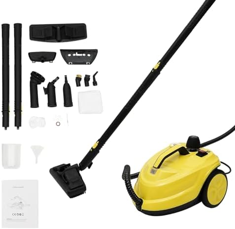 COSTWAY Dampfreiniger 2000W Mit 29 Zubehörteilen - 5 Bar Druck, 1,8L Tank Bis 160°C
