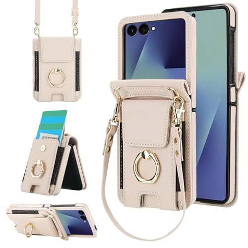 Étui portefeuille ZFlip7 en cuir : évitez les chutes de smartphone