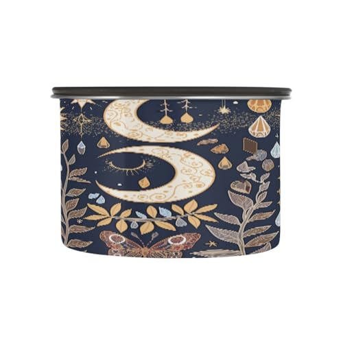 Bote de Café de Acero Inoxidable Boho Sun and Moon 17oz