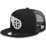 New Era Men's Black Tennessee Titans Main Trucker 9FIFTY Snapback Hat