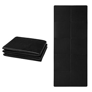 Good Nite Yoga Mat TPE Foldable Portable Non Slip Exercise Fitness Gym Pilates Sport Travel Mat for Women Men 183 x 61 x 0.6 cm