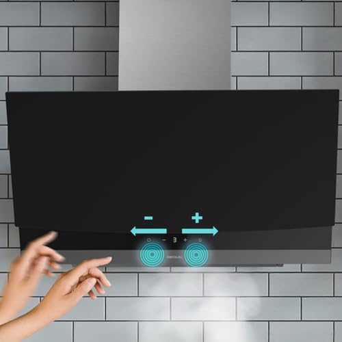 Foto Cecotec Cappa Aspirante 90cm Decorativa Bolero Flux DT 904400 Matt Black A+++ 6