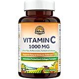 VITALITOWN Vitamin C Complex 1000mg with Rose Hips, Bioflavonoids, Turmeric & Echinacea, Daily Immun