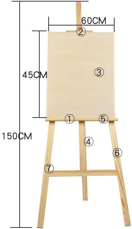 Easel Folding l Multi-Functional 1-1.75m Set 4K Sketch First Learning Scaffolding(175) image 3