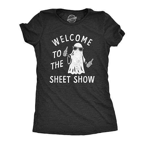 T-shirt rigolo femme Welcome to The Sheet Show cadeau Halloween idéal