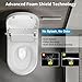 Smart Toilet with Bidet Built in, Bidet Toilet with Heated Seat and Night Light, One Piece Toilet for Bathroom, UV-C light, Foam Shield, Dual Flush - Manual Lid/Seat